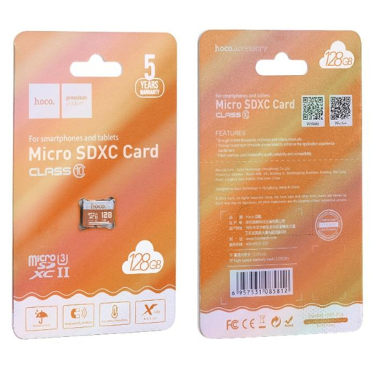 Карта памяти Hoco Micro SDHC 10 класс 128гб